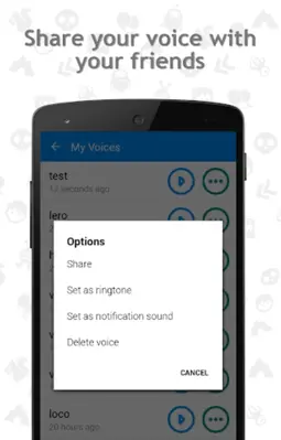 Funny Voice Converter android App screenshot 0