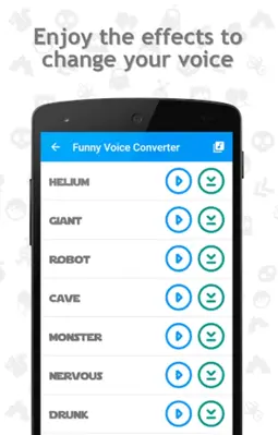 Funny Voice Converter android App screenshot 1